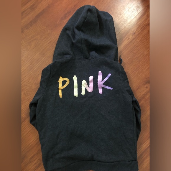 PINK Victoria's Secret Charcoal Sunset Glitter Logo Set - Picture 2 of 4